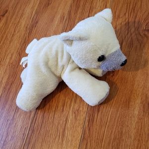 Nursery polar bear beanie plush